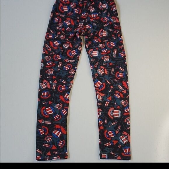 LULAROE AMERICANA AMERICAN USA TRUMP BIDEN ELECTION DAY red white blue LEGGINGS - Picture 8 of 9